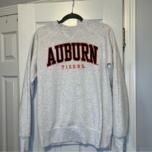 Auburn Tigers Gray Crewneck Sweatshirt - War Eagle